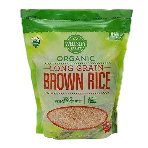 Wellsley Farms Organic Long-Grain Brown Rice, 4 lbs. - PACK OF 2