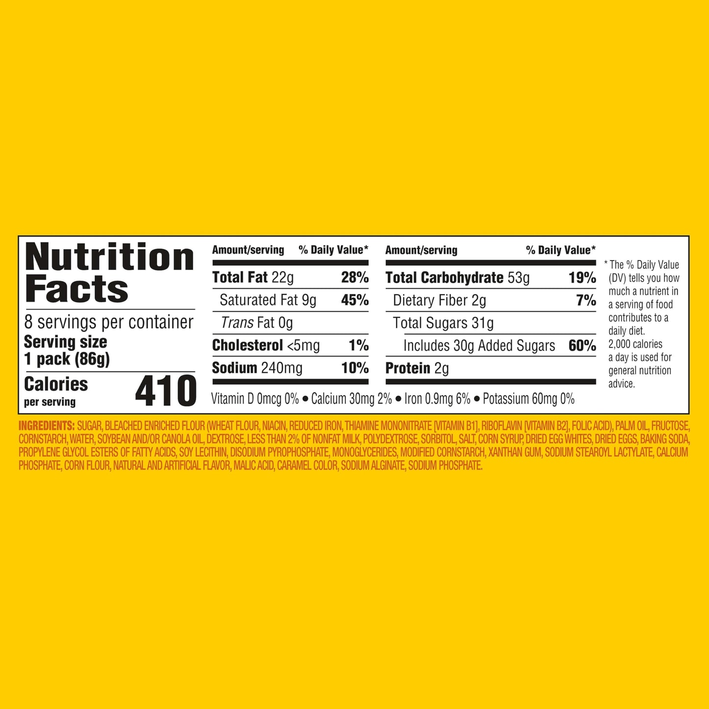 OREO Golden Cakesters Soft Snack Cakes, 8-3.03 oz Snack Packs