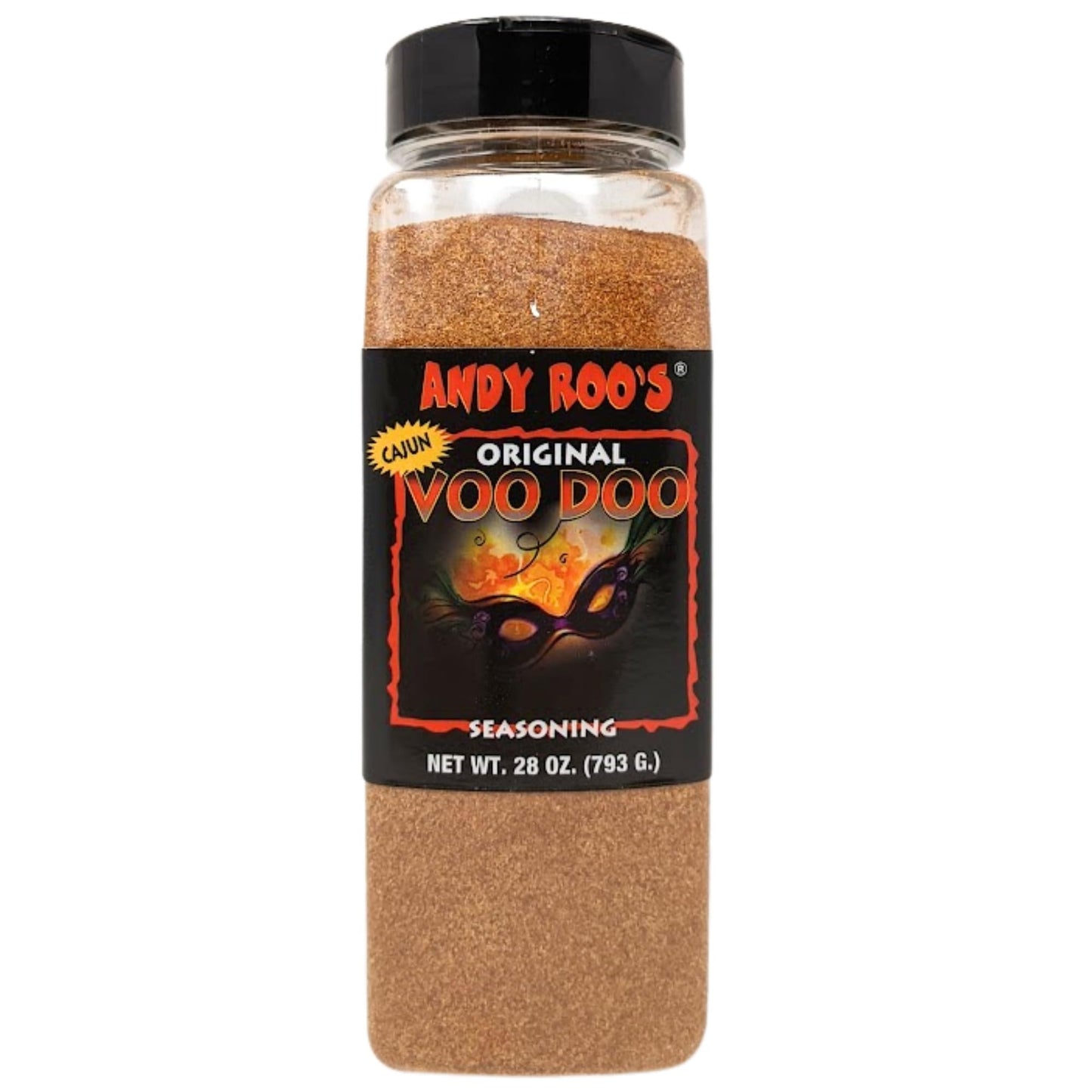 Andy Roo's No MSG Voodoo Creole Seasoning, 28 Ounce Shaker