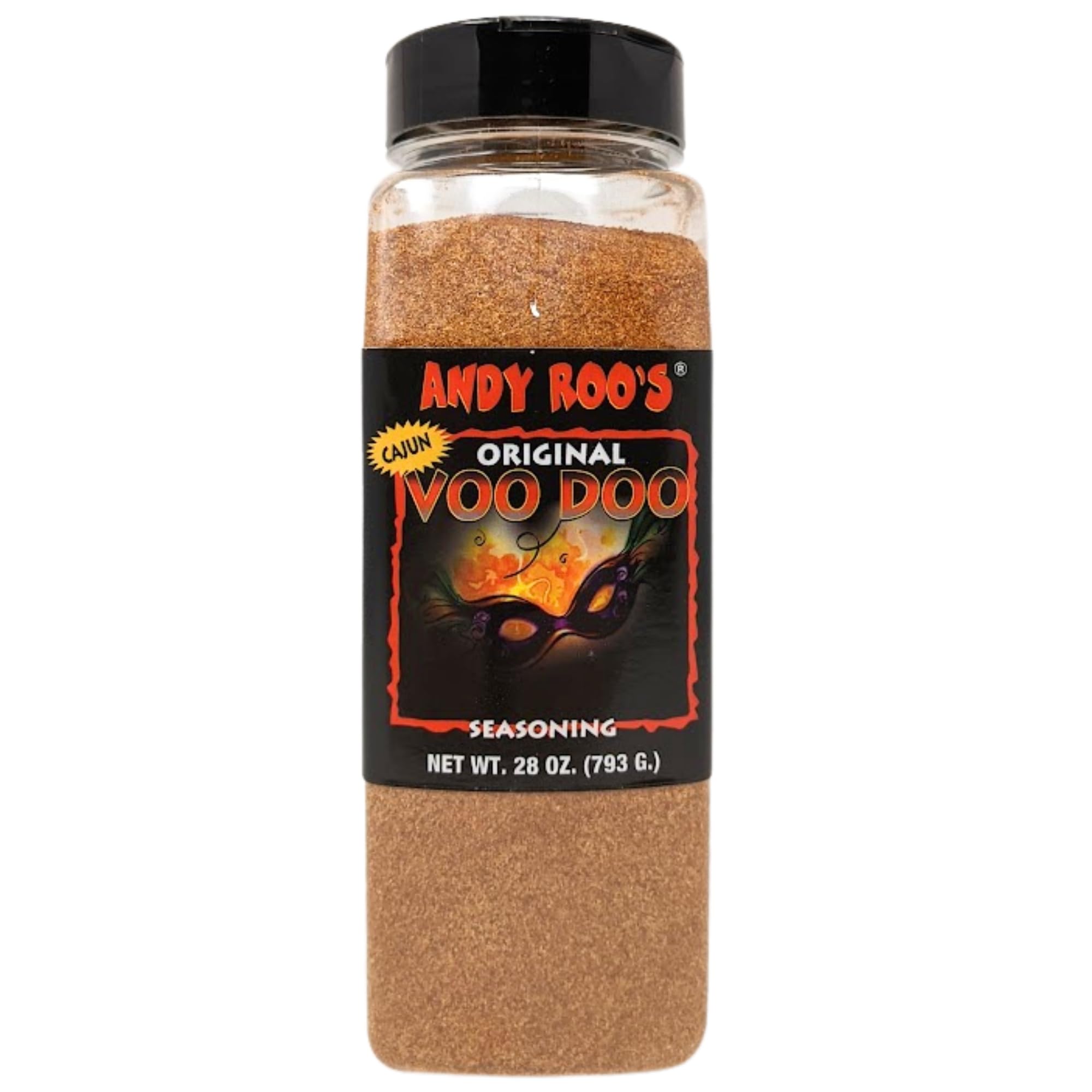 Andy Roo's No MSG Voodoo Creole Seasoning, 28 Ounce Shaker