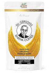 Dr. Gerson's Enema Coffee - Ground, Air Roasted, Detox, Enema, Drinkable, (8 oz, LIGHT ROAST)
