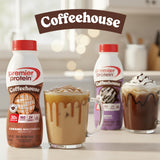 Premier Protein Coffehouse Caramel Macchiato Protein Shake with Caffeine for Energy - 30g Protein, No Added Sugar, 24 Vitamins & Minerals, 11.5 fl oz