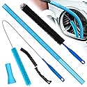 Dryer Vent Cleaner Kit,4 Pieces Dryer Lint Cleaner Vacuum Attachment & Brush Tool-Dryer Vent Cleaning Kit for Front Load,Dryer Lint Trap Cleaner