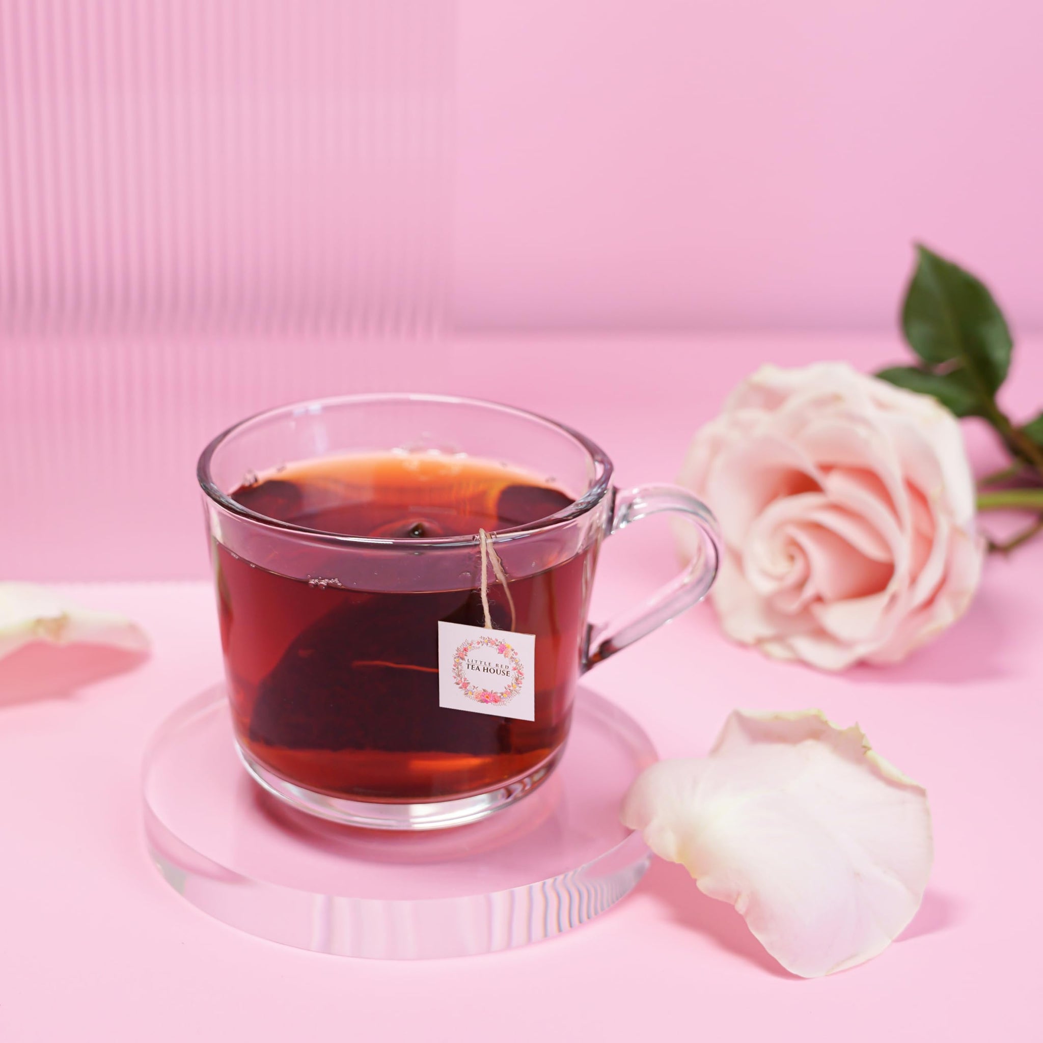 Little Red Tea House English Breakfast Tea for Health & Wellness | Black Tea Bags | Pyramid Tea Infusers Presentation Box Tea Gift Set | For Tea
