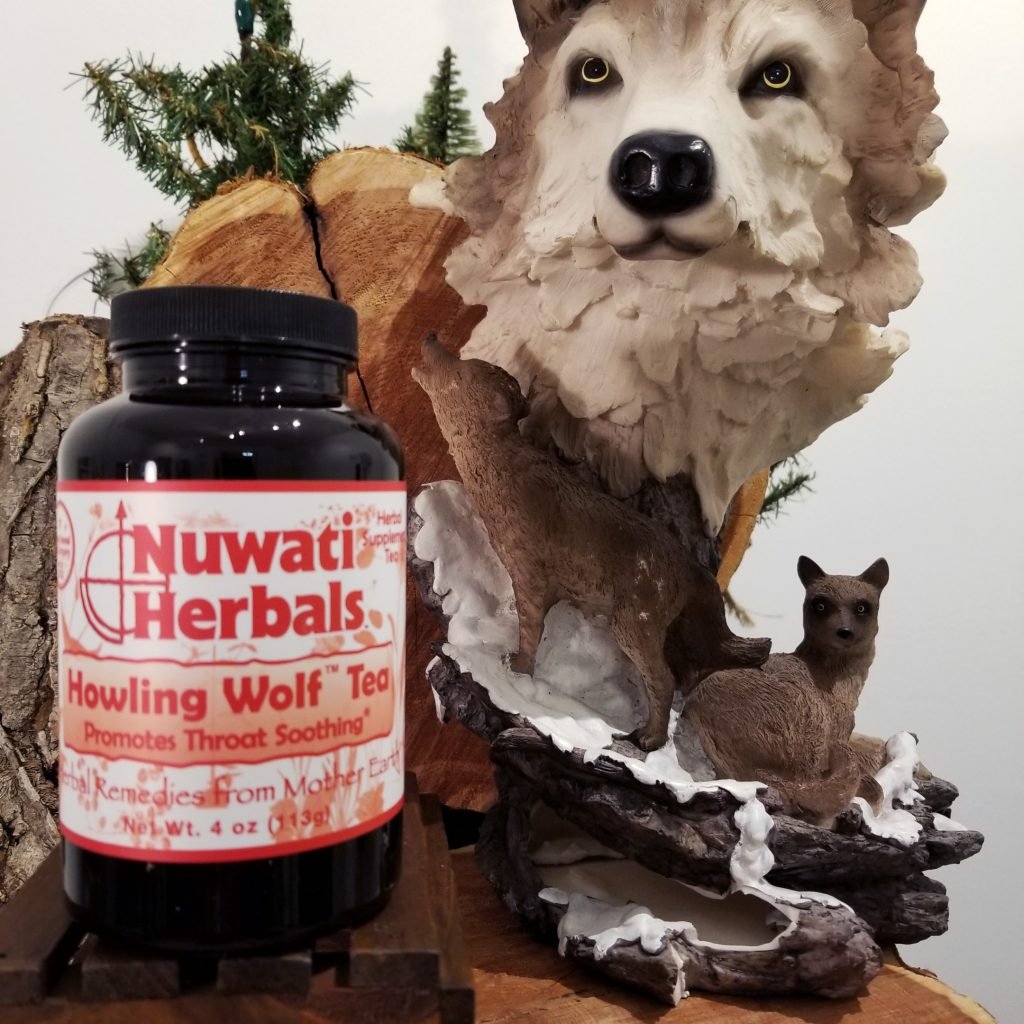 Nuwati Herbals Howling Wolf Tea, Promotes Throat Soothing, Loose Leaf Tea Blend, 4 ounces