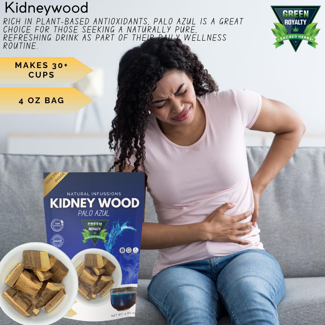 Palo Azul 4oz (141.g) Herbal Tea | Kidneywood (Blue Stick) Te Herbal | Makes 30+ Cups | Wildcrafted Kidney Wood Tea | All Natural Tea, non-GMO.