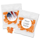 Custom Gummy Bears - Champagne Flavor, Personalized Champagne Gummy Bears Packs - 24 Quantity - $1.80 Each - Promotional Product/Bulk with Your