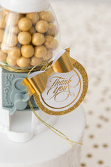 Empty Classic White Gumball Machine