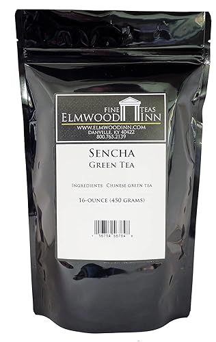 Elmwood Inn Fine Teas, Chinese Sencha Green Tea, 16-Ounce Pouch
