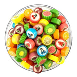 Lucky Boys Fruit Slices Candy Hard Candy Bulk 1 lb Bag of Individually Wrapped Small Candy Variety Fruity Flavors Great for Office, Reception, Buffet