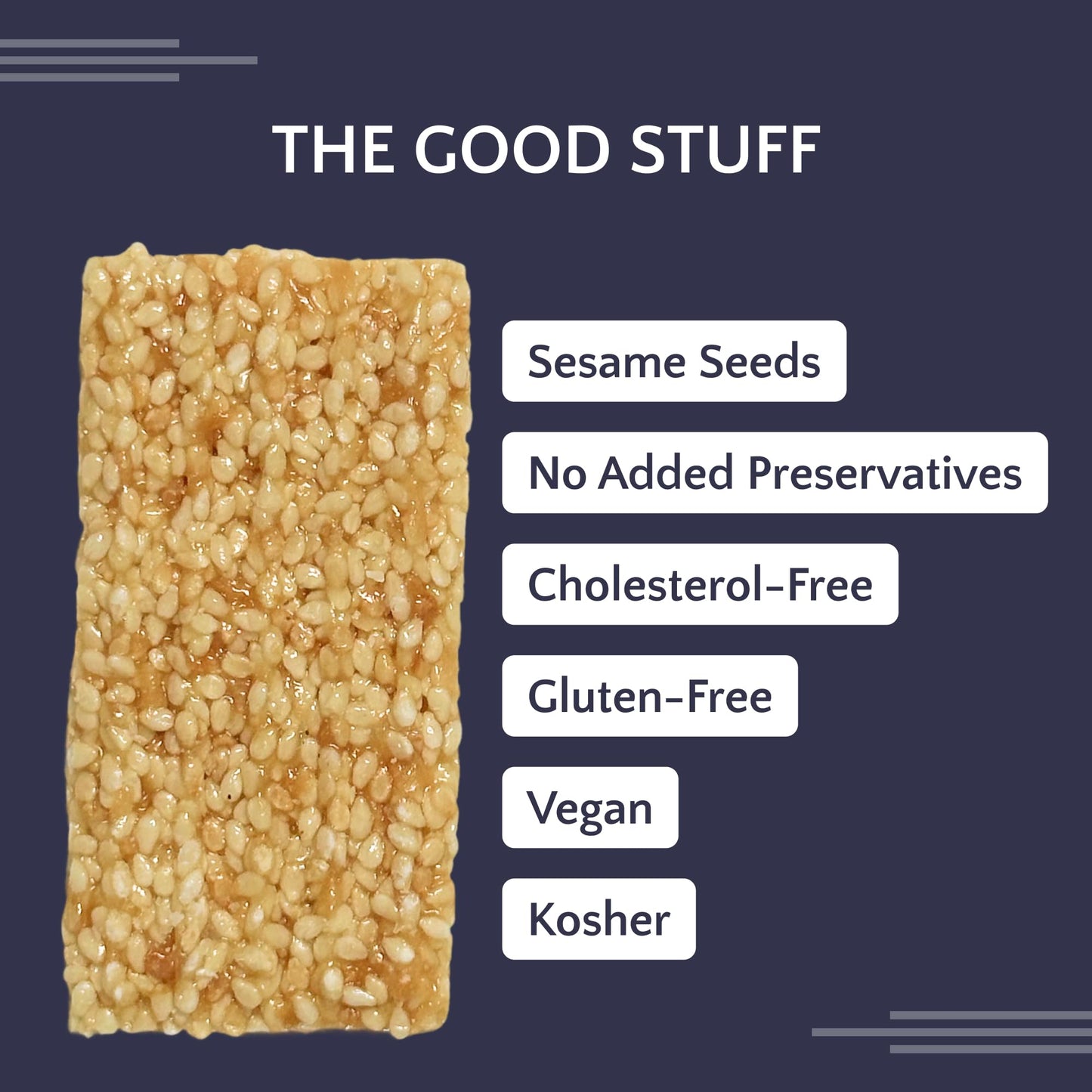 Loucks Original Sesame Snaps Candy Individually Wrapped 3-Pack (3 Bars, 4 Snap Pieces/Bar) Vegan, Gluten-Free, Cholesterol-Free, Kosher Sesame Seed