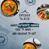 Passage to Asia Red Thai Curry Stir Fry Sauce, Authentic Thai Curry Sauce & Simmer Sauce, Gluten-Free, Just Add Coconut Milk, Serves 3, 7 oz