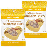 Bulk Ginger Candy Drops - 1.25lbs Gingermint Hard Candy Individually Wrapped - Nausea Relief and Digestion Aid | Natural Ginger Flavor with Soft