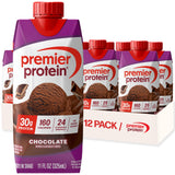 Premier Protein Shake, Chocolate, 30g Protein, No Added Sugar, 24 Vitamins & Minerals to Support Immune Health, 11 fl oz, 12 Pack