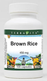 Brown Rice - 450 mg (100 Capsules, ZIN: 521310)
