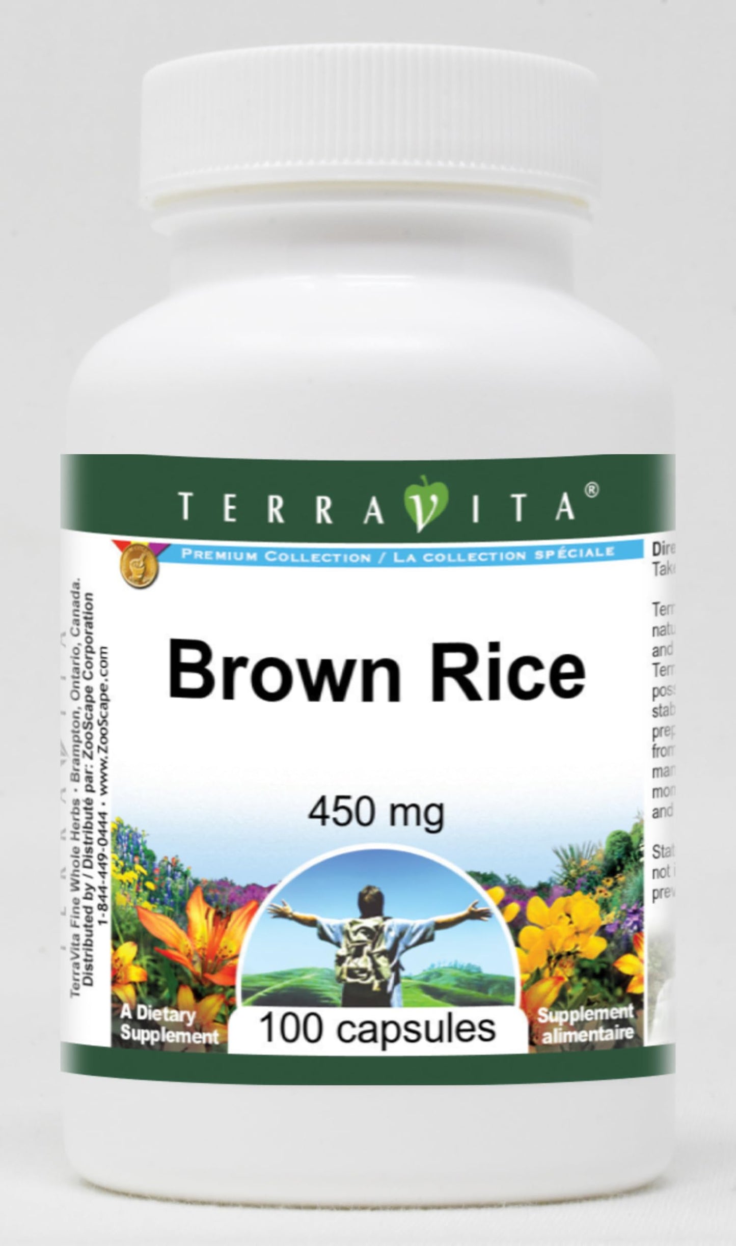 Brown Rice - 450 mg (100 Capsules, ZIN: 521310)