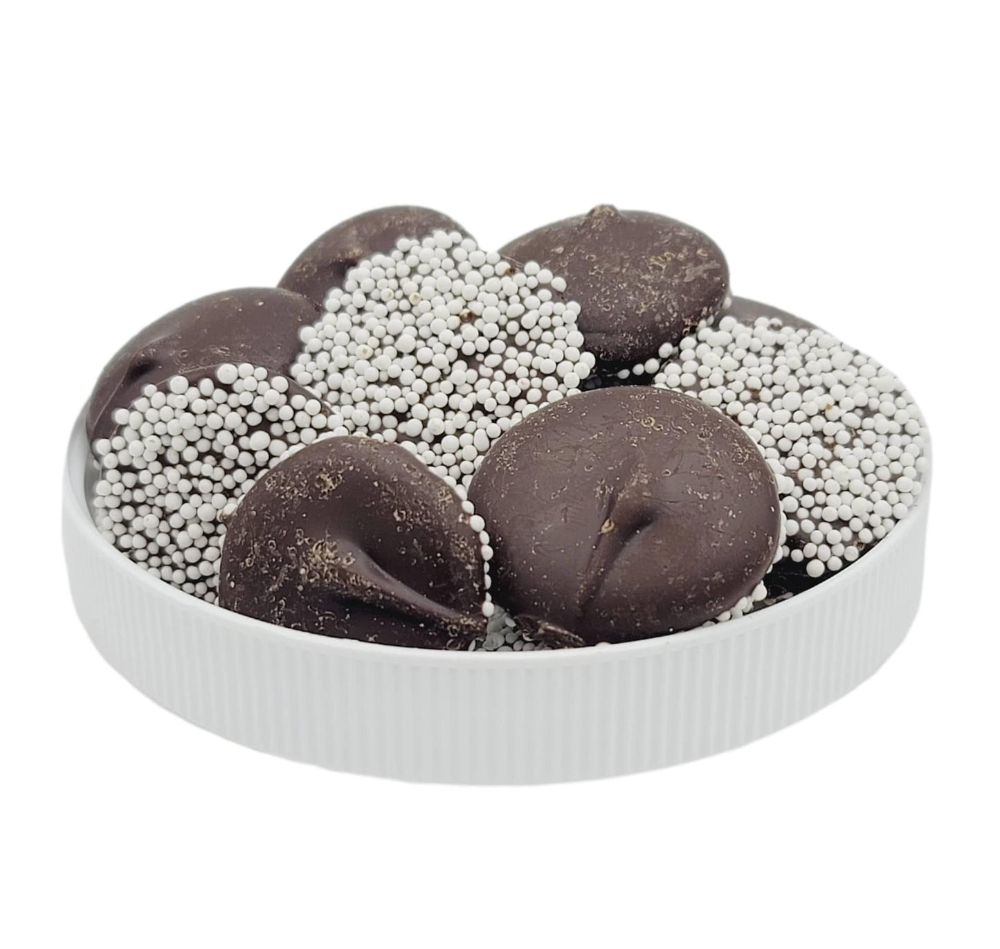 Chocolate Nonpareils - 1.25 Lb (20 Oz) Tub (Dark Chocolate Nonpareils)