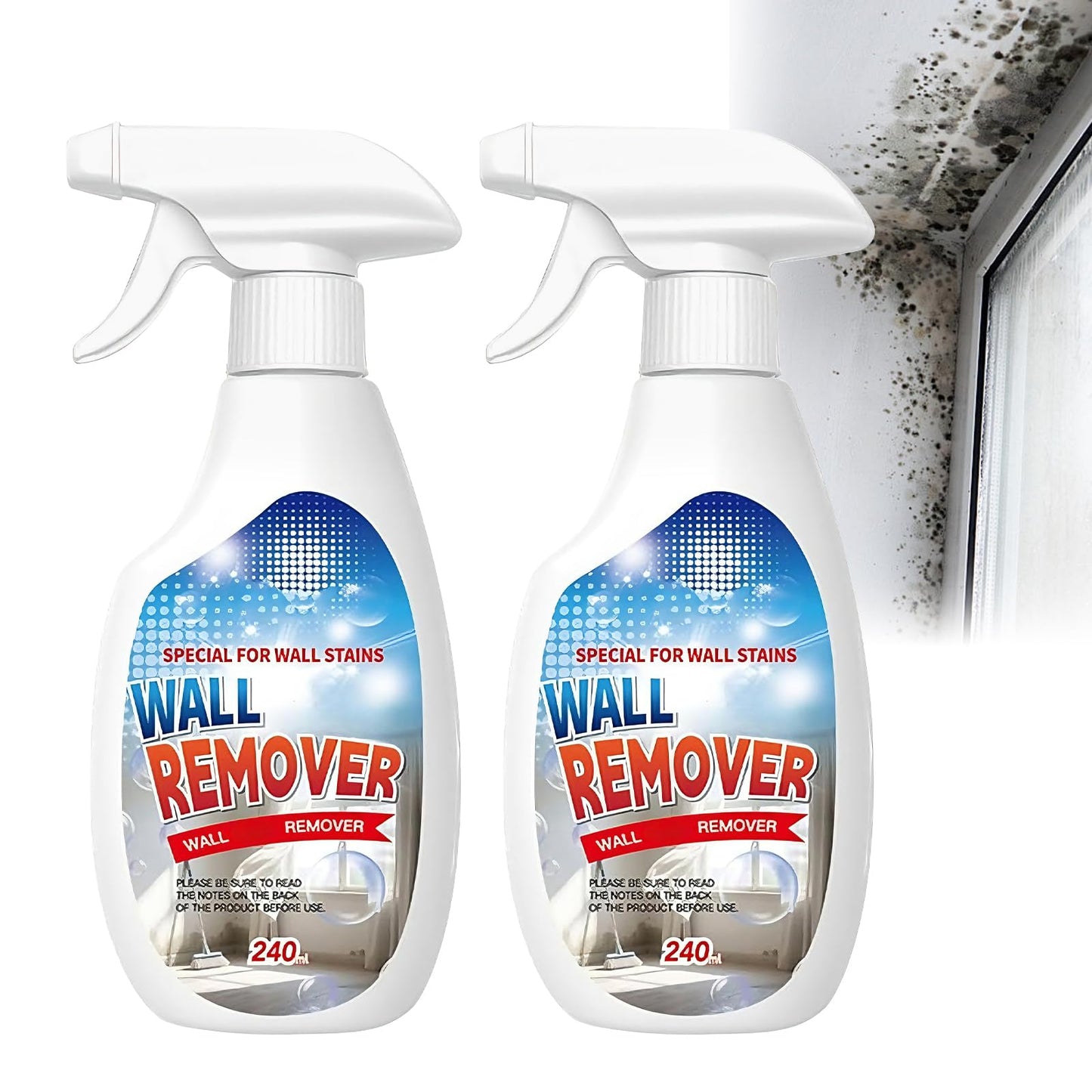 YAGUAN Highly Effective Removal Spray,Wall Remover,Wall Stain Remover For Painted Walls,WallCleaning Spray,Multi-Surface Cleaning Solution,Dirt, Dust