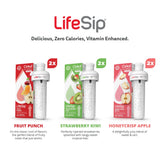 Cirkul LifeSip B-Vitamins Flavor Water Variety Pack, Makes 36 Drinks, No Sugar, Zero Calorie Drink Mix, (2 Fruit Punch, 2 Strawberry Kiwi, 2