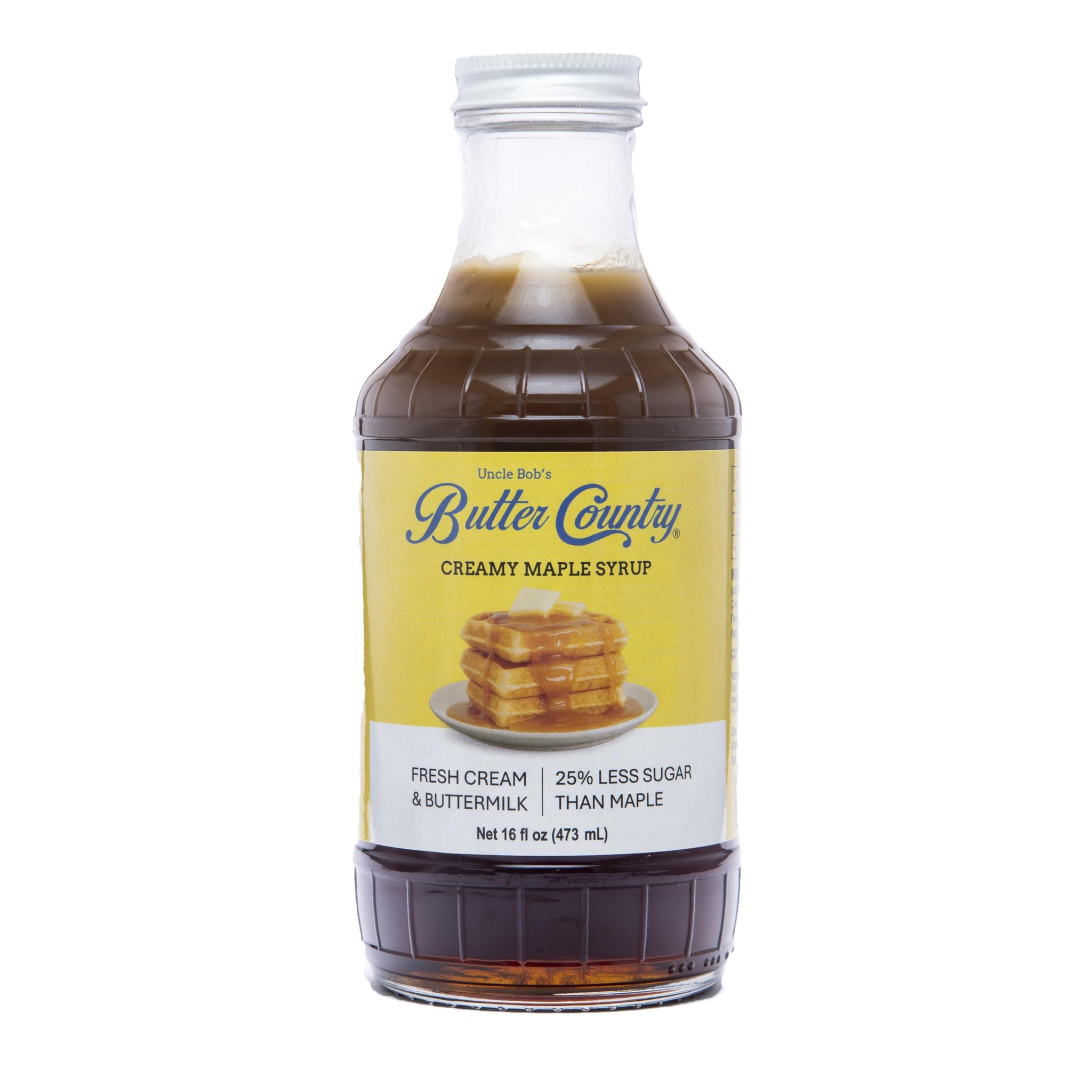 Butter Country Rich and Creamy Buttermilk Syrup | Creamy Maple Flavor | Premium Syrup for Breakfast & Desserts | 16 fl oz Bottle