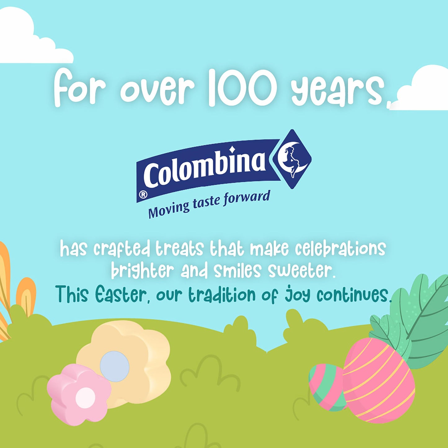 Colombina Spring Flower Marshmallows, Easter Candy for Kids and Teens, Vanilla Pastel Easter Basket Stuffers for Decorating & Snacking, 5.1 oz (Pack