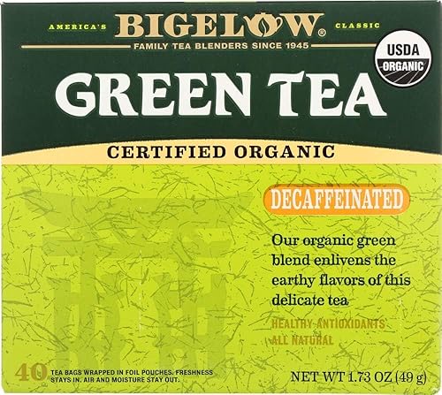 Bigelow Organic Decaffeinated Green Tea - 6 per case.6