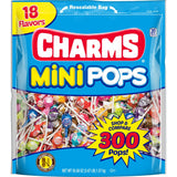 Charms Mini Pops, 18 Flavors, Individually Wrapped, Peanut Free, Gluten Free, 300 Count, 1-Pack, 3.47 lbs