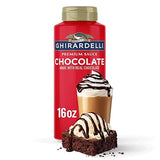 GHIRARDELLI Premium Dessert Sauce 16 oz Bottle, Chocolate - Rich Dessert & Coffee Topping Made with Real Chocolate