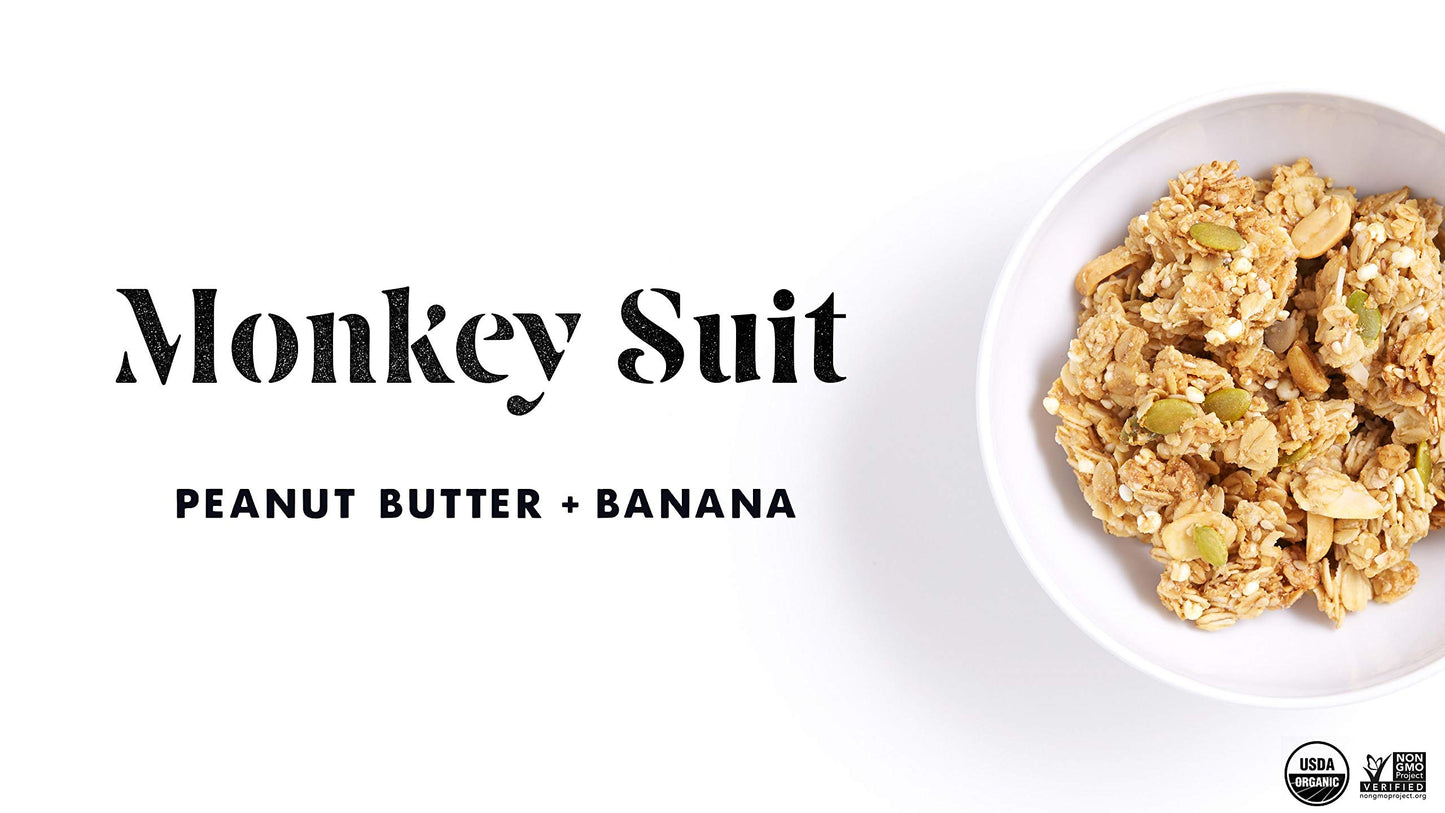 BANNER ROAD BAKING COMPANY Gluten Free Organic Granola Cereal - 10 oz. ("Monkey Suit" Cashew Butter/Banana, 10 oz. (Pack of 6))