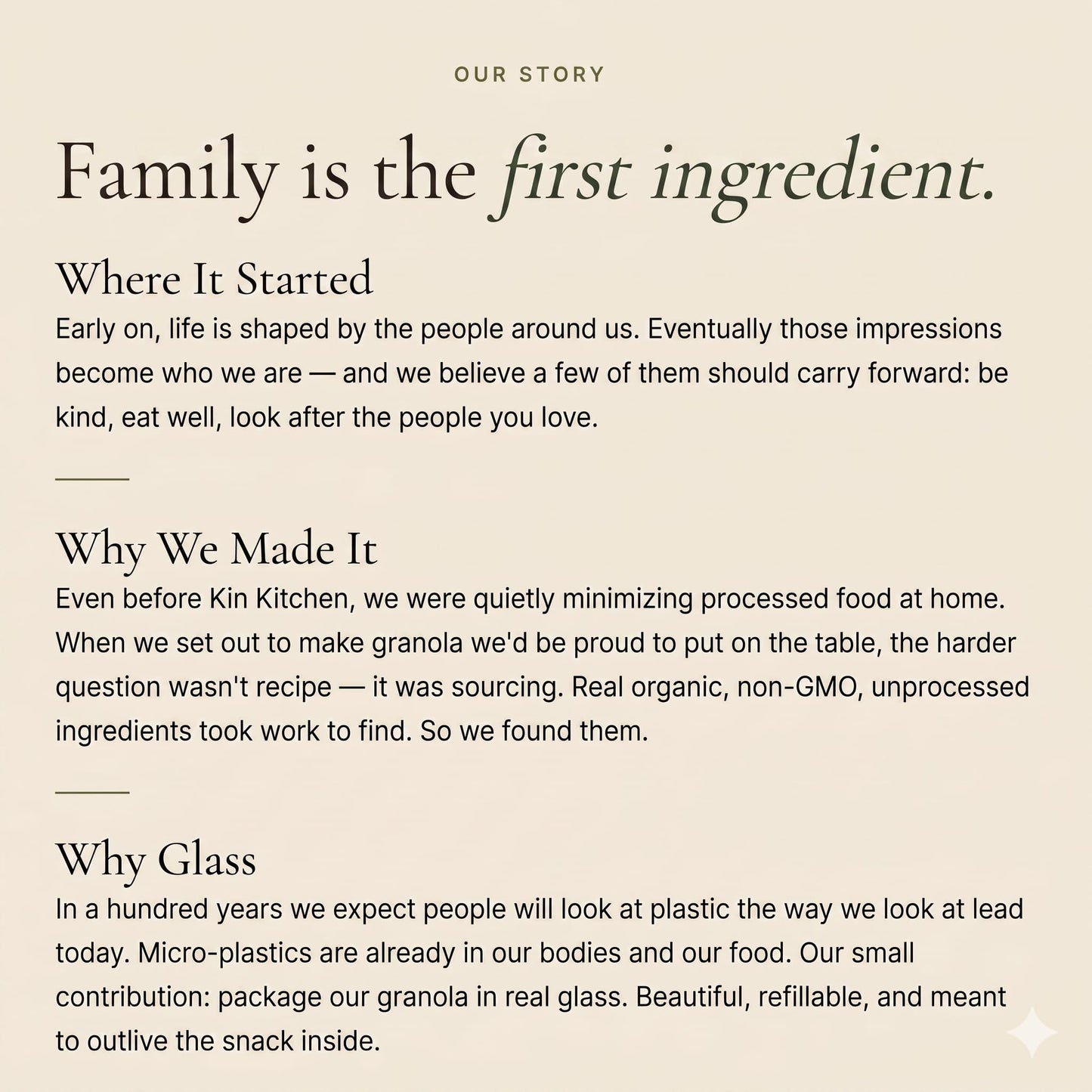 Kin Kitchen non-GMO Granola & Organic Quinoa Crisps, in a Glass Jar Recyclable and Resusable. Made with Real Fruit. No Aritificial Colors, Flavors, or