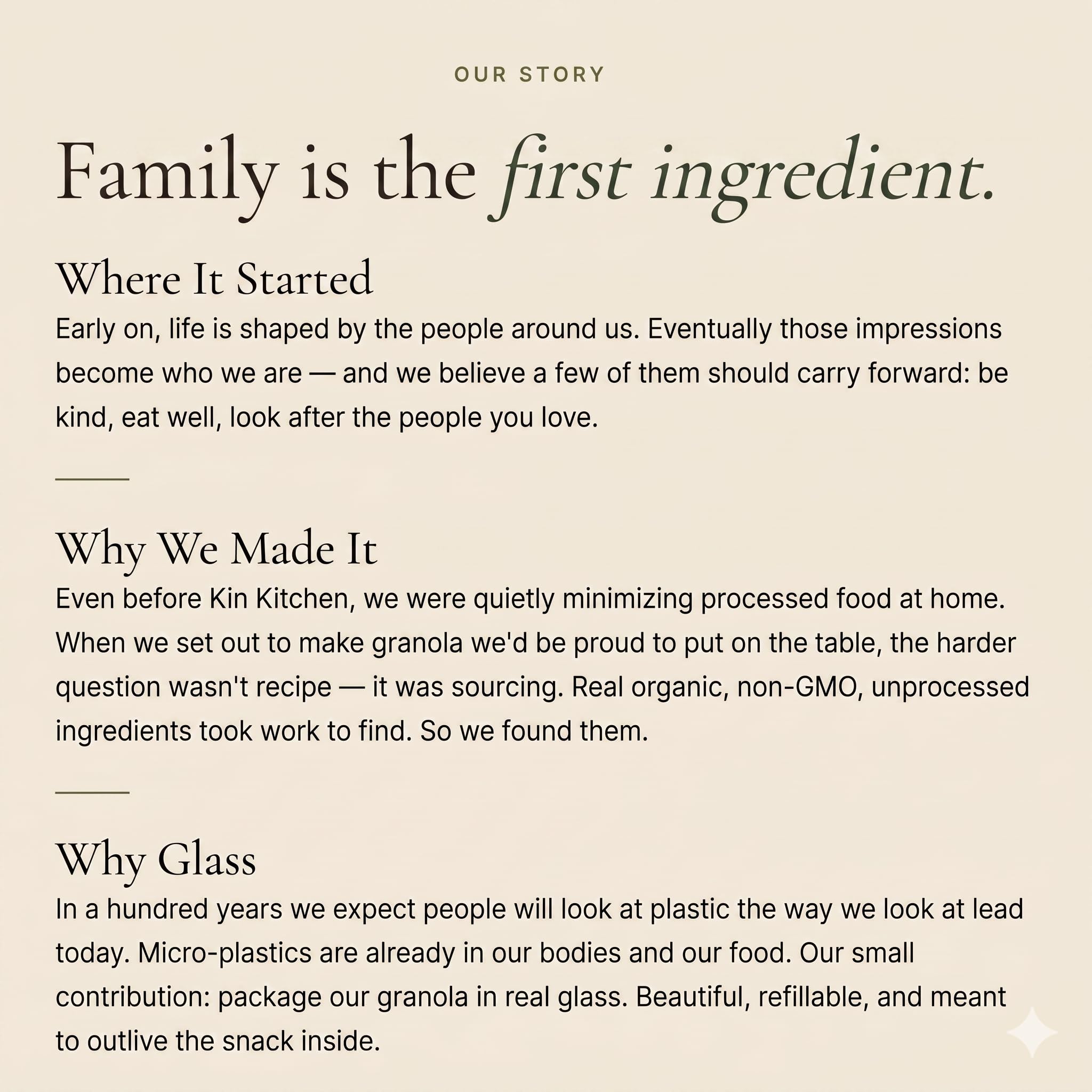 Kin Kitchen non-GMO Granola & Organic Quinoa Crisps, in a Glass Jar Recyclable and Resusable. Made with Real Fruit. No Aritificial Colors, Flavors, or