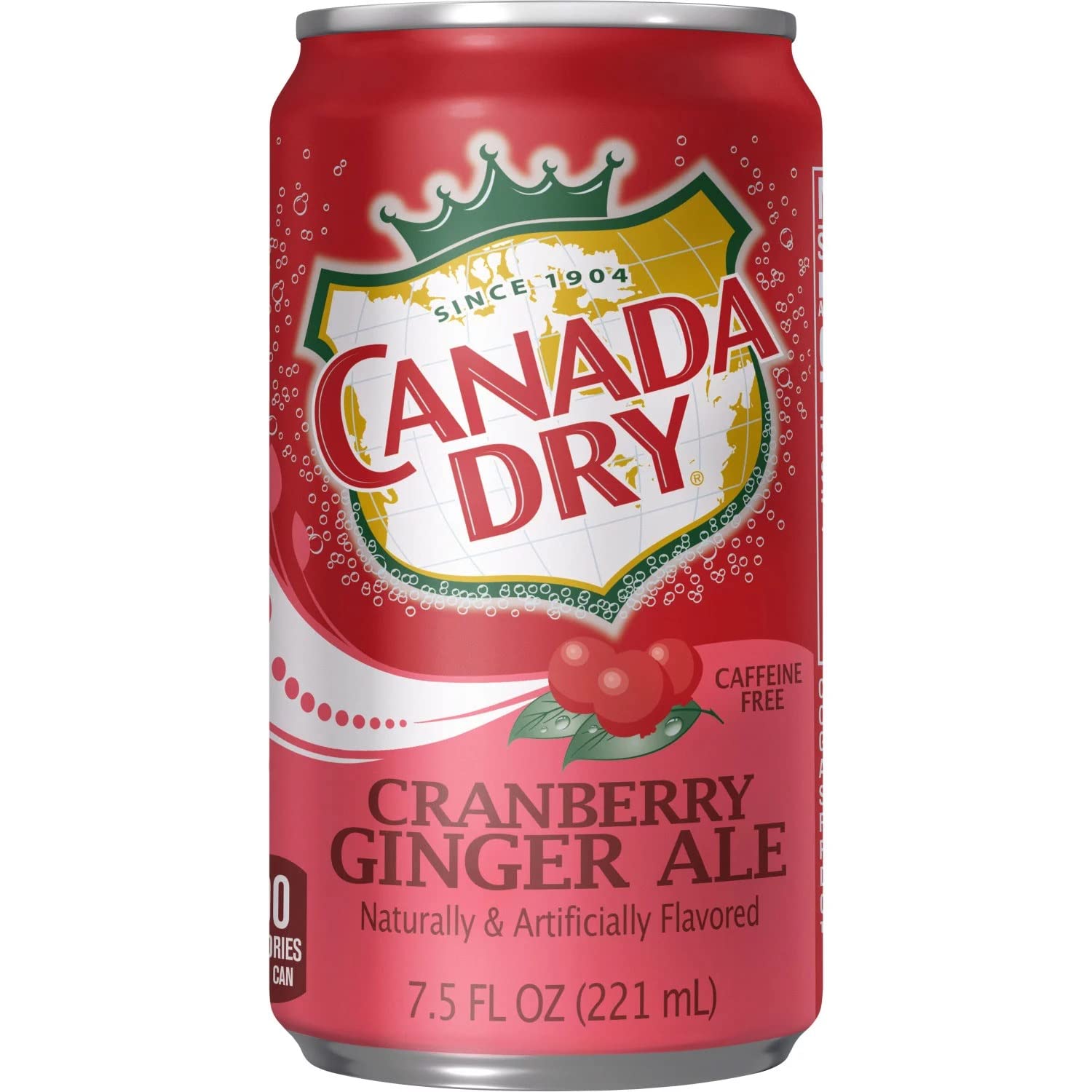 Canada Dry Cranberry Ginger Ale - 7.5 Fl Oz, 30 Count