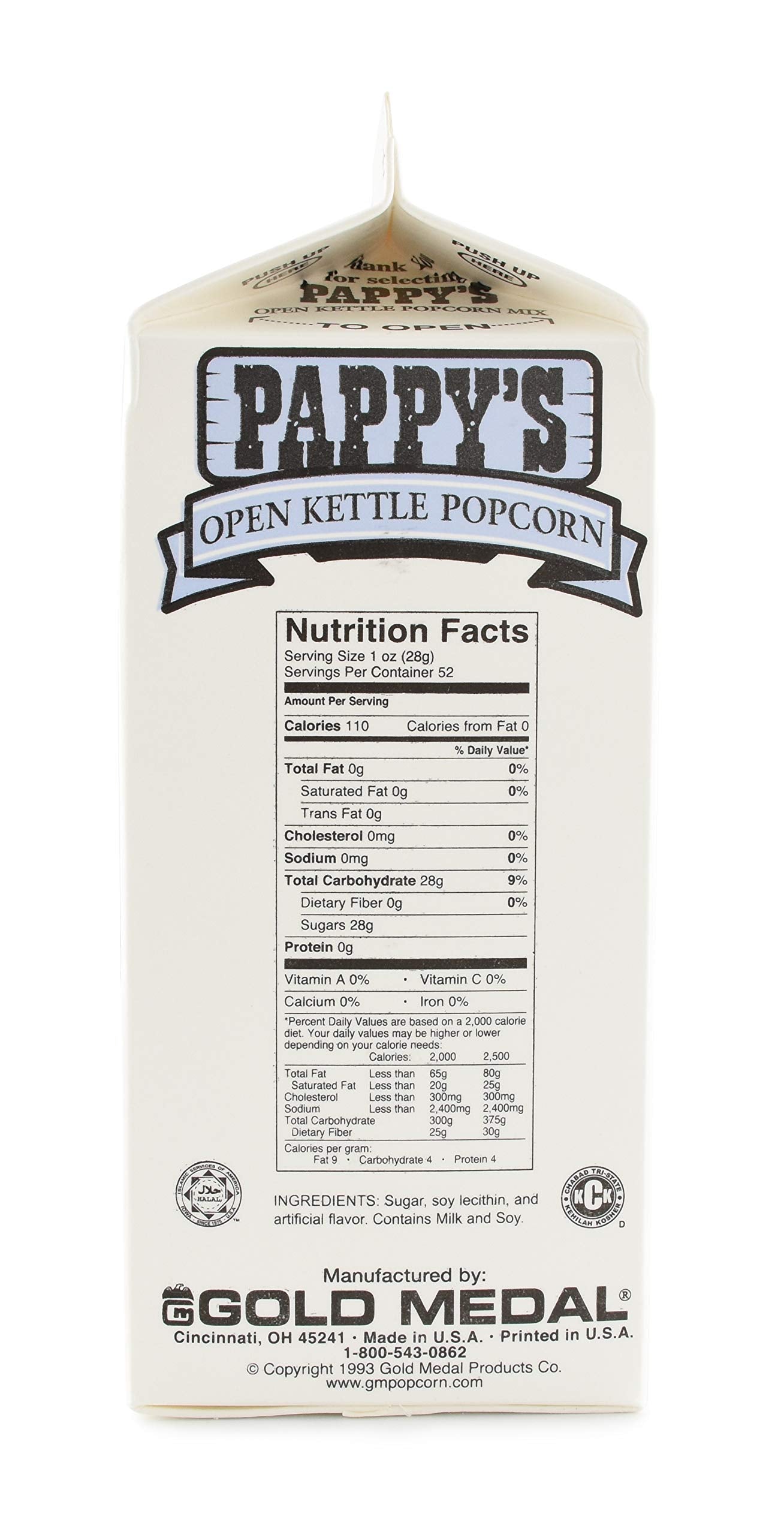 3.25 lbs Pappy's Kettle Corn Mix