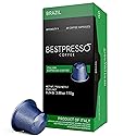 Bestpresso Coffee for Nespresso Original Machine 120 pods Genuine Espresso Brazil Blend Pods Compatible with Nespresso Original