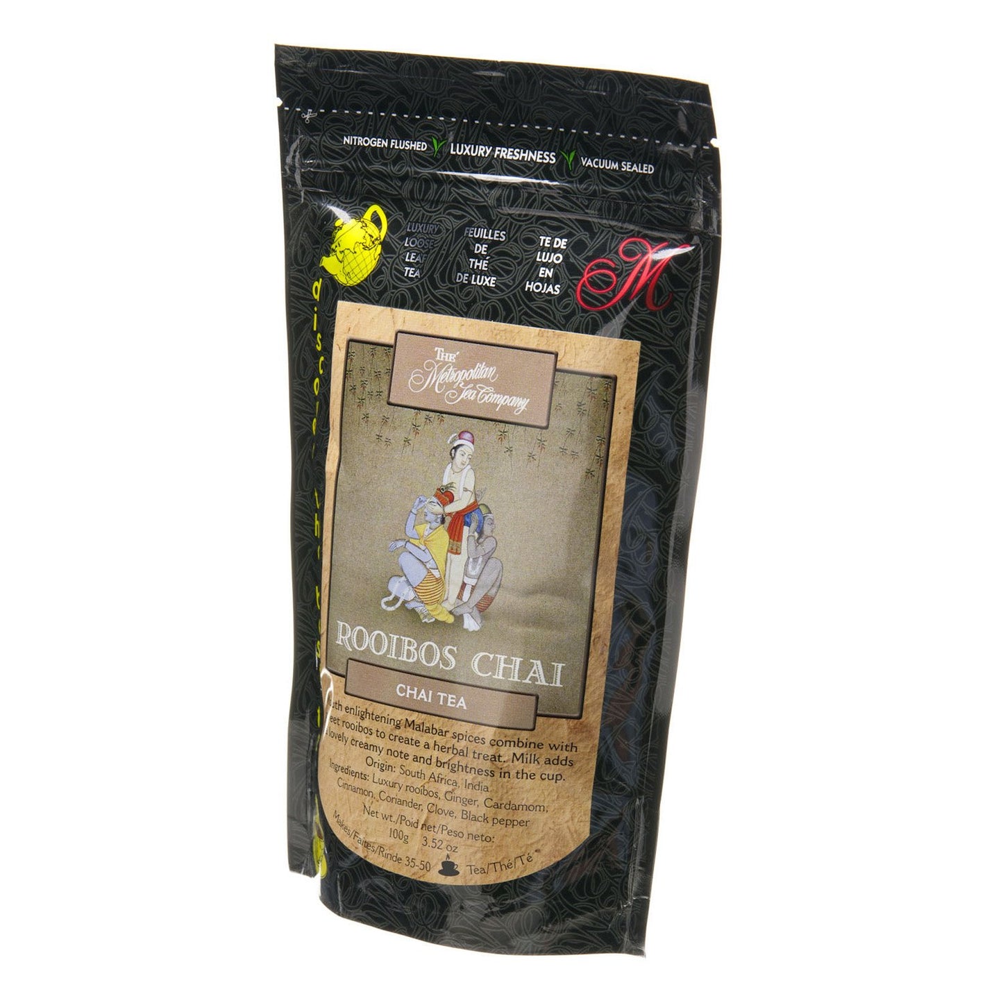 Metropolitan Tea Discovery Loose Tea Pack, Rooibos Masala Chai Chai, 100gm