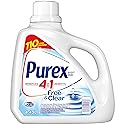 Purex Free and Clear Liquid Detergent for Sensitive Skin, 4.43 Liters (Packaging May Vary)