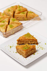 Cedar Pastries 16-Piece Traditional Triangle Baklava - Cashew, Almond & Walnut Assortment | Handmade Mediterranean Dessert | Kosher & Halal