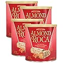 Almond Roca Pack of 4 Canisters - 10oz Individually Wrapped Chocolate Candy - Classic Buttercrunch Toffee with Almonds - Gluten Free, Kosher