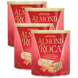 Almond Roca Pack of 4 Canisters - 10oz Individually Wrapped Chocolate Candy - Classic Buttercrunch Toffee with Almonds - Gluten Free, Kosher