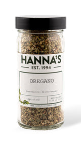 Hanna's Oregano Greek, Turkish, Herbs, Premium Quality, 4 fl oz Glass Jar