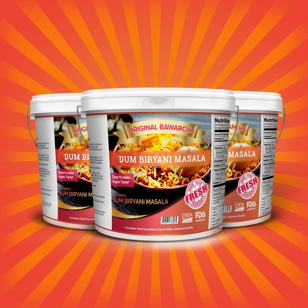 Original Bawarchi - Hyderabadi Dum Biryani Masala - 30Lb Bucket