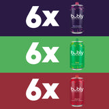bubly Sparkling Water, Lime Yours 3 Flavor Variety Pack (Lime, Cherry, Blackberry), Zero Sugar & Zero Calories, Seltzer Water, 12 Fl Oz Cans (Pack