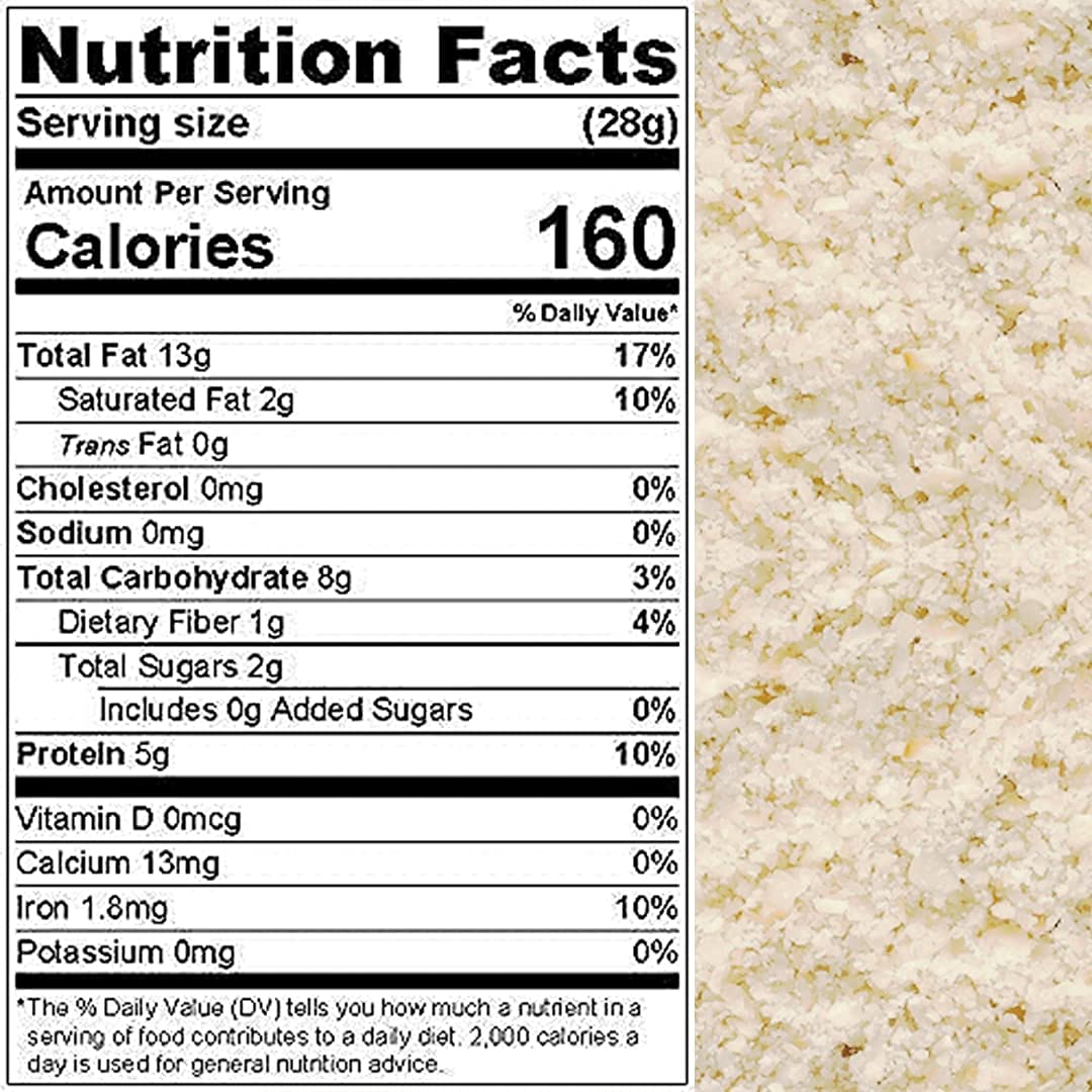 Cashew Fresh Raw Flour, All Natural, Packed in 1 lb. (16oz) Resealable Bag, Kind to your Body, High in Protein, Almond Flour alternative by Presto