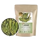 FullChea - Longjing Tea - Dragonwell Tea - Chinese Green Tea Loose Leaf - First Grade - Natural Lung Ching Dragon Well - 4oz / 113g