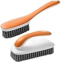 Scrub Brush for Stains-2 Pack Fabric Cleaning Brush,Laundry Stain Remover Brush,Clothes Scrub Brushes Cleaner Soft Bristle Scrubbing Brushes Household