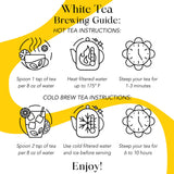 MyRoyalte Exquisite Jasmine Lychee White Tea Blend - 1.3 oz Fragrant White Tea Infused with Sweet Jasmine and Refreshing Lychee Flavors - 100% Natural
