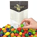 SweetGourmet Assorted Fruit Shaped Gum Filled with Candy, 1.5-Pound Bulk Bag, Seedling Gumballs