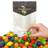 SweetGourmet Assorted Fruit Shaped Gum Filled with Candy, 1.5-Pound Bulk Bag, Seedling Gumballs