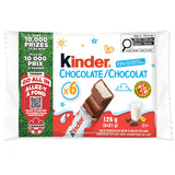 Kinder Chocolate Single Bars, 6-Pack. Individually Wrapped Milk Chocolate Bars (126g)