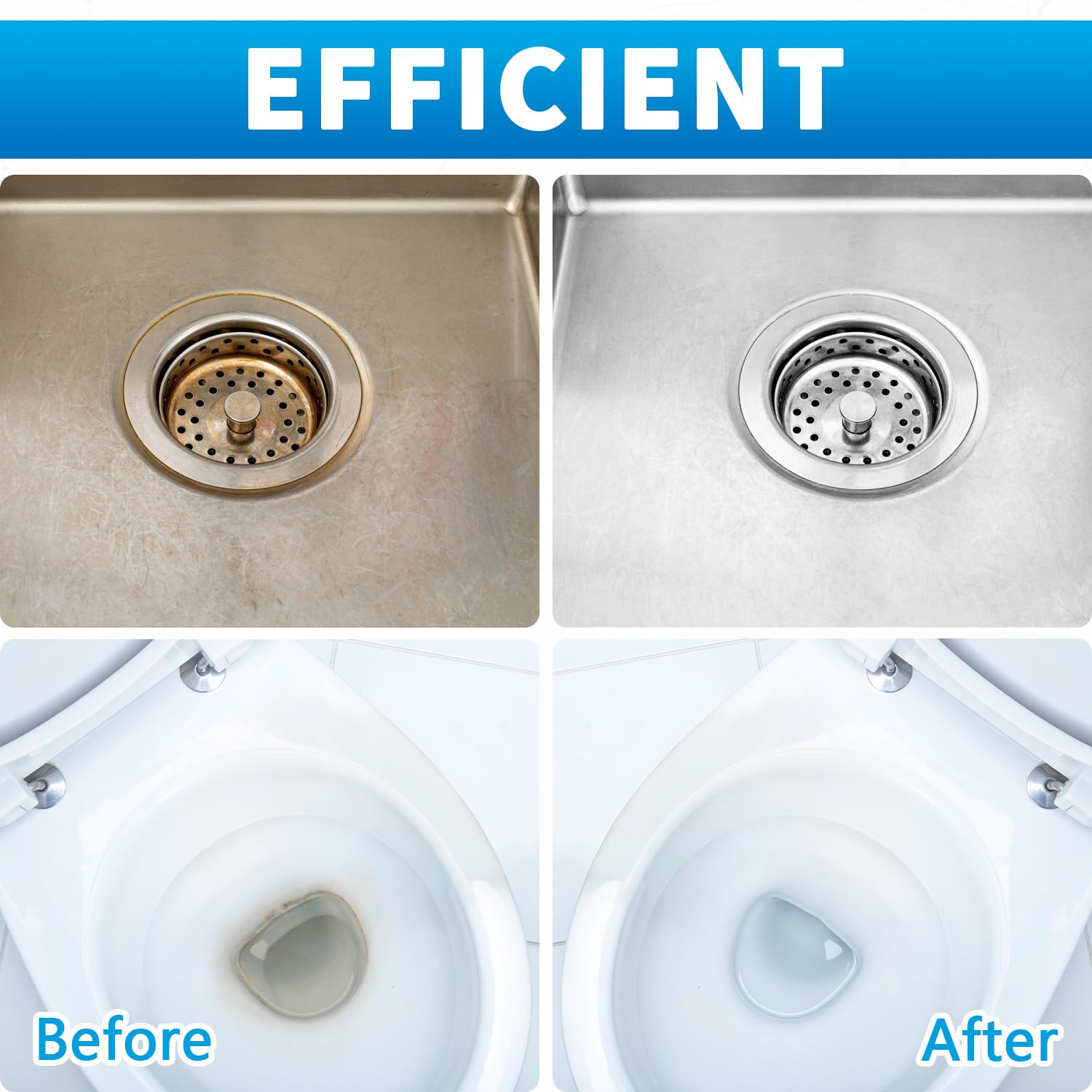 4TH Pumice Stone for Toilet Bowl Cleaning,Pumice Stick Powerfully Away Limescale Stain,Hard Water Ring, Calcium Buildup,Iron&Rust. Remover